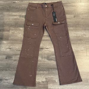 EPTM Brown Jean Cargo Pants Size 2XL